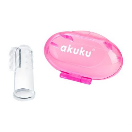 Mini Οδοντόβουρτσα για Ούλα Ροζ - Akuku