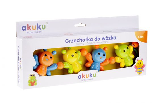 Αλυσίδα καροτσιού Χρωματιστά Ζωάκια Μελισσούλα 3m+ - Akuku