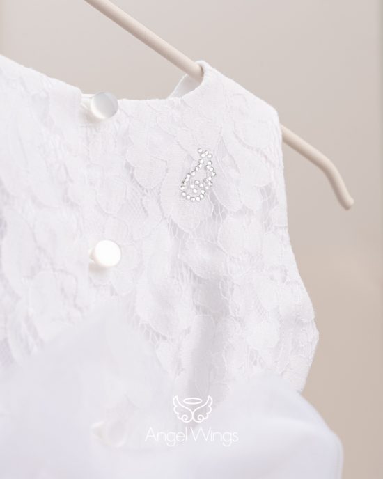 Βαπτιστικό φορεματάκι για κορίτσι Ennie Λευκό, 210 Angel Wings