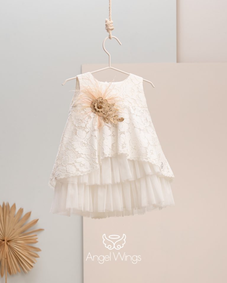 Βαπτιστικό φορεματάκι για κορίτσι Alkistis, 239 Angel Wings