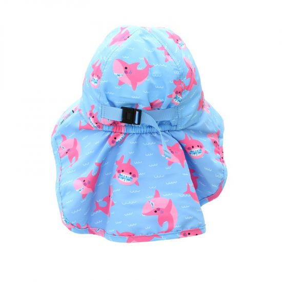 Cape Sunhat UPF50 Pink Shark - Zoocchini