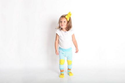 Grip+Easy Crawler Pants & Socks Set – Puddles the Duck - Zoocchini