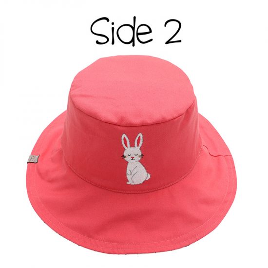 DIY Paint Καπέλο UPF 50+ – Bunny Ροζ - FlapJackKids