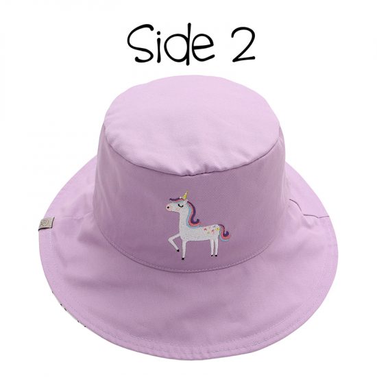 DIY Paint Καπέλο UPF 50+ – Unicorn Μωβ - FlapJackKids