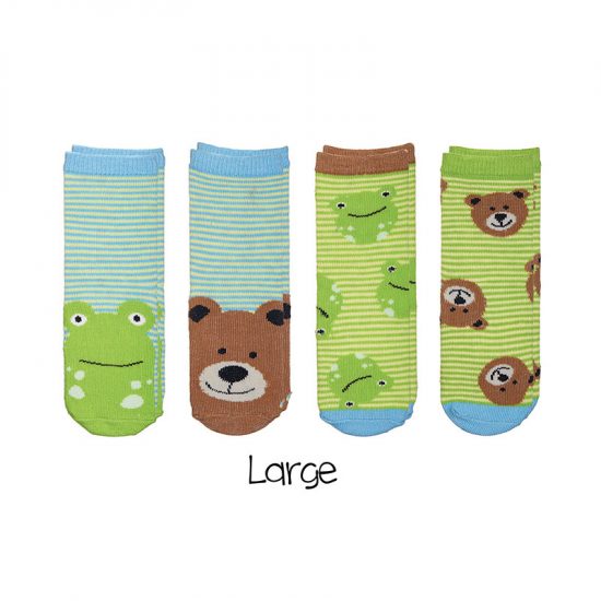 Mix and Match Socks -Frog/Bear - FlapJackKids