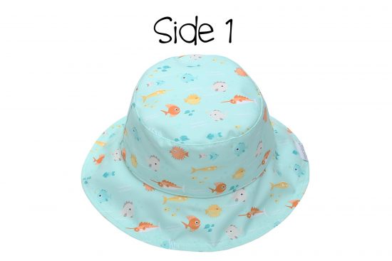 Καπέλο Διπλής Όψης UPF 50+ Fish/Jellyfish - FlapJackKids