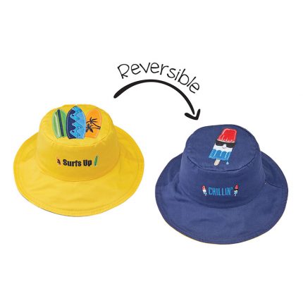 Καπέλο Διπλής Όψης UPF 50+ Surfer/Popsicle (Cotton) - FlapJackKids