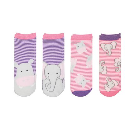 Mix and Match Socks – Hippo/Elephant - FlapJackKids