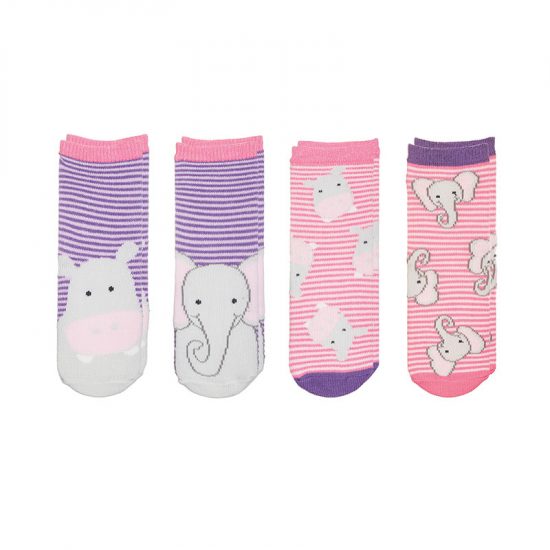 Mix and Match Socks – Hippo/Elephant - FlapJackKids