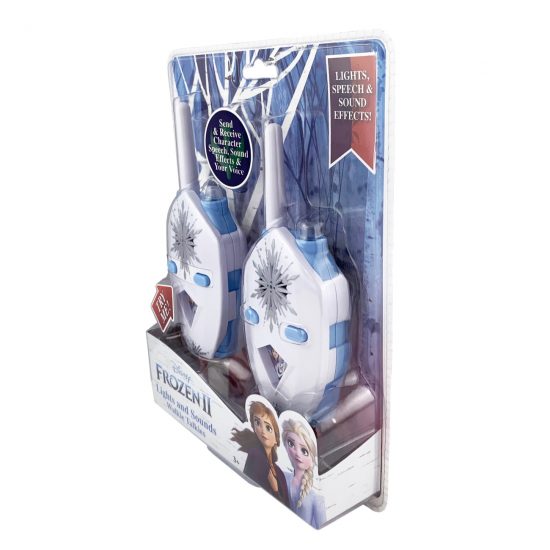 Frozen 2 Walkie Talkies για Παιδιά & Ενήλικες με Μικρόφωνο και Εμβέλεια 150 μέτρων 3+ (Λευκό-Γαλάζιο) - eKids