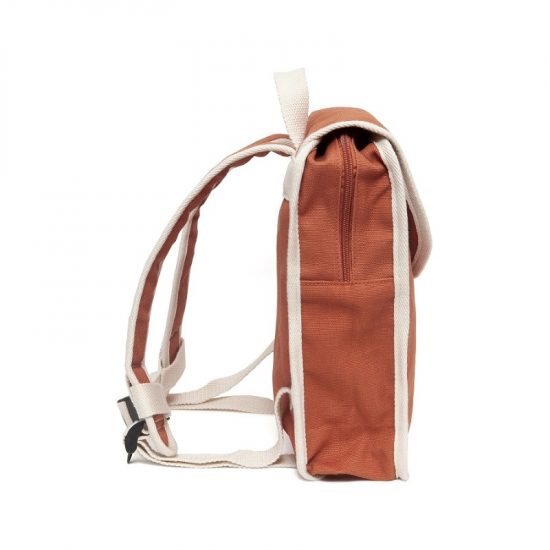 Σχολική Τσάντα Πλάτης Νηπιαγωγείου Backpack Recycled Cotton Baked Clay - Petit Monkey