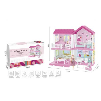 Zita Toys Κουκλόσπιτο Διώροφο Dream Villa 005.556-6