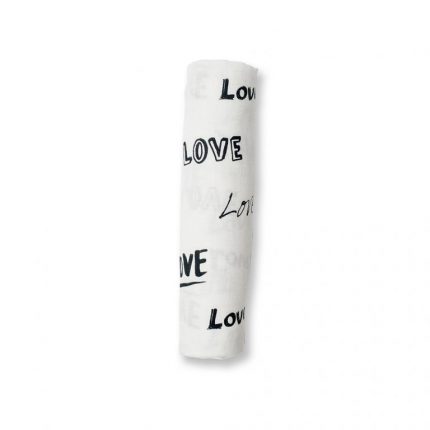 Μουσελίνα Bamboo – Love Blanket (120x120cm) - Lulujo