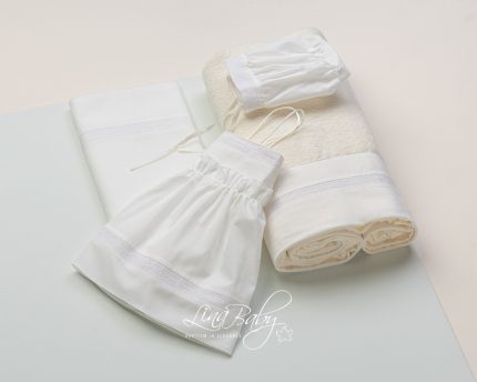 Λαδόπανο σετ για κορίτσι Ιβουάρ Elegant Lace, 807 Lina Baby