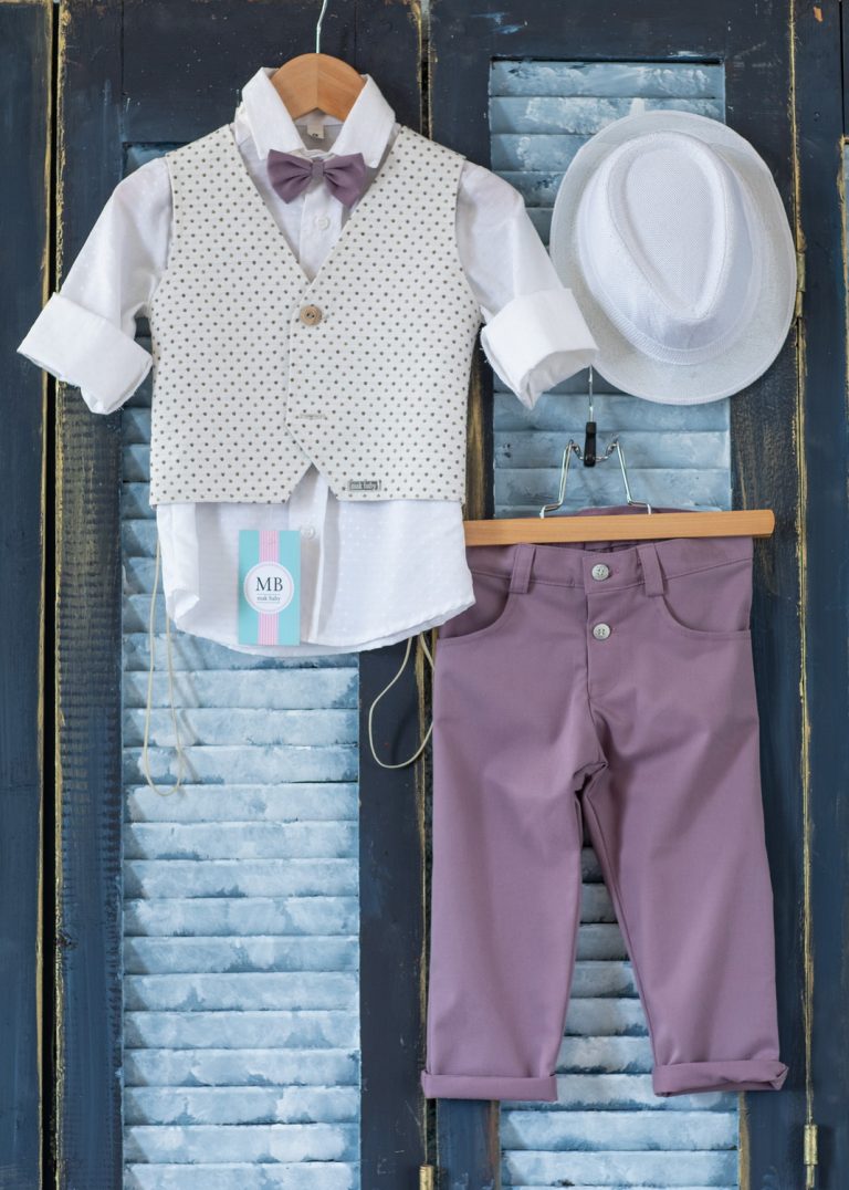 Βαπτιστικό κοστουμάκι για αγόρι ΑΕ46 mak baby
