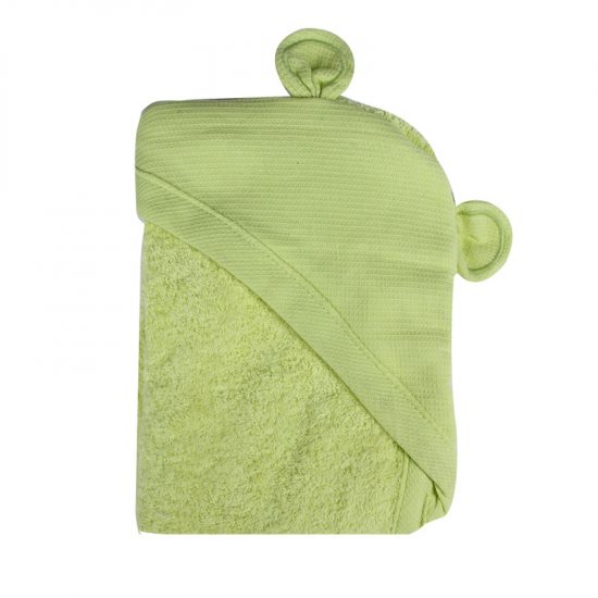 Πετσέτα για νεογέννητο Πράσινο (αρκουδάκι) - Minene