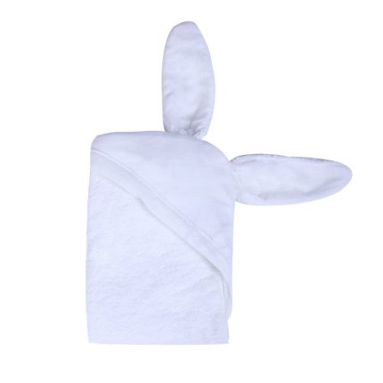 Πετσέτα για νεογέννητο Άσπρο (κουνελάκι) - Minene