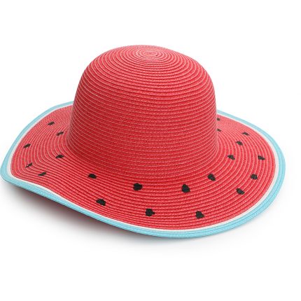 Ψάθινο Καπέλο UPF 50+ – Watermelon - FlapJackKids