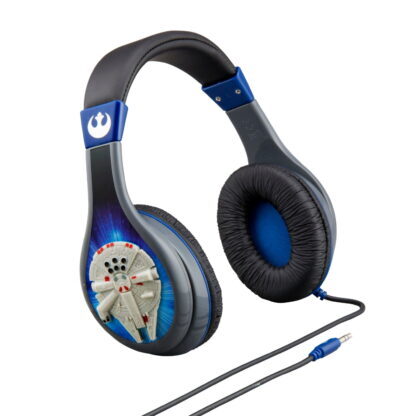 Star Wars Ενσύρματα Ακουστικά με Ασφαλή Μέγιστη Ένταση Ήχου 3+ (Γκρι-Μπλε) - eKids