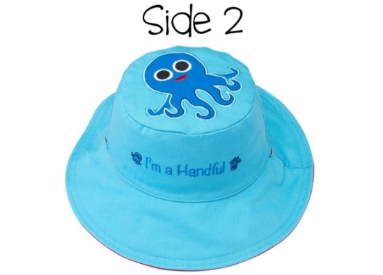 Καπέλο Διπλής Όψης UPF 50+ Φάλαινα (Cotton) - FlapJackKids