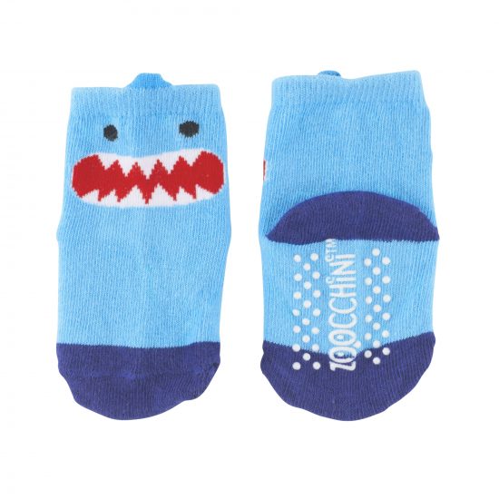 Grip+Easy Crawler Pants & Socks Set – Sherman the Shark - Zoocchini