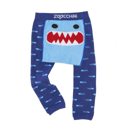 Grip+Easy Crawler Pants & Socks Set – Sherman the Shark - Zoocchini