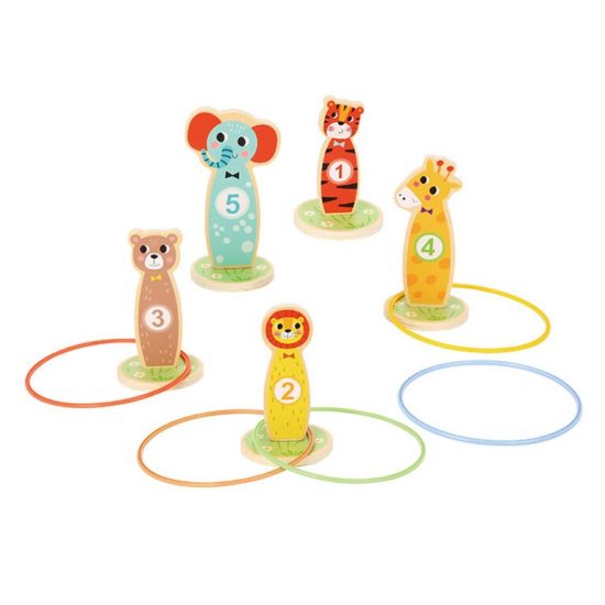 Ξύλινες Κορίνες με Κρίκους TF401 6972633371328# 3+ - Tooky Toys