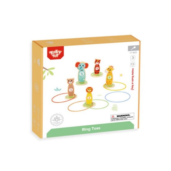 Ξύλινες Κορίνες με Κρίκους TF401 6972633371328# 3+ - Tooky Toys