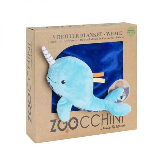 Stroller Blanket – Whale Buddy (68,5x100cm) - Zoocchini