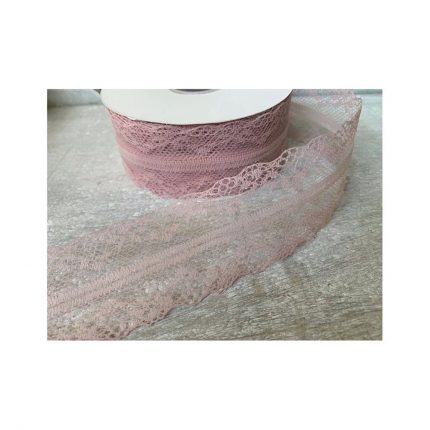 Βαμβακερή Δαντέλα Ροζ 8ΜΜ | Α12