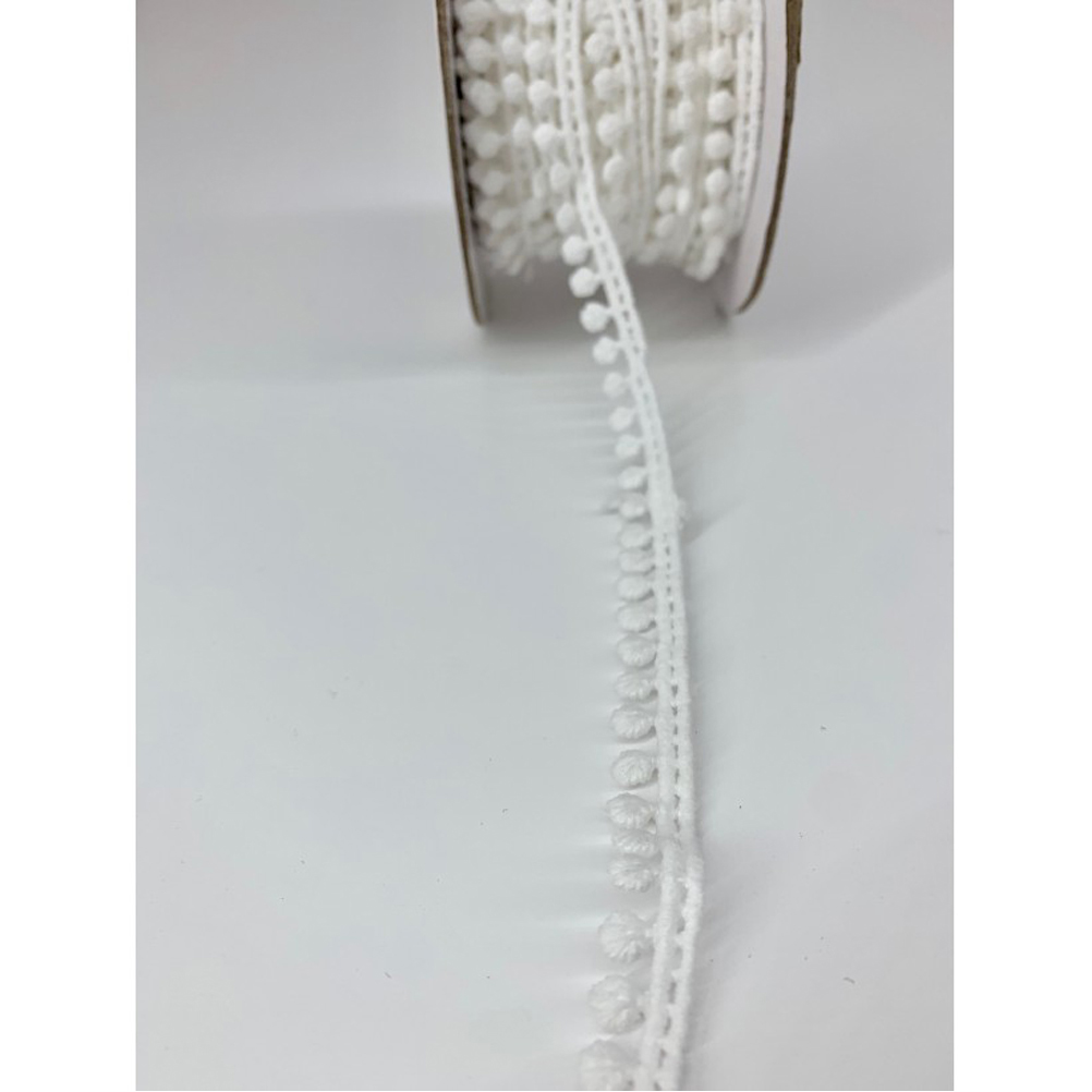 Pom Pon Λευκό 1cm x 10Υ, Α151 Pom Pon Λευκό 1cm x 10Υ, Α151