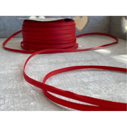 Κορδέλα Γκρο Κόκκινη 3mm x 100Υ, Α167ΚΟΚ