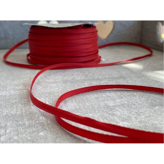 Κορδέλα Γκρο Κόκκινη 3mm x 100Υ, Α167ΚΟΚ
