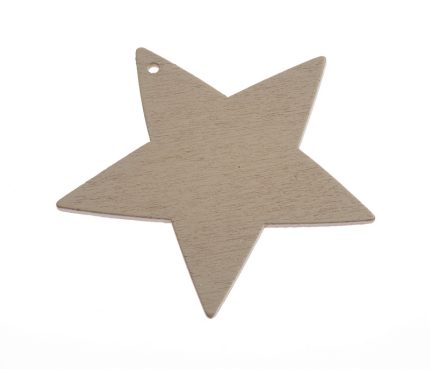 Ξύλινο Αστέρι , 8cm , Φυσικό Χρώμα - ΝΚ232