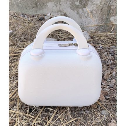 Νεσσεσερ Βαλίτσας Off White Ματ Σαγρέ (25x32x15cm) | ΒΑΛ29