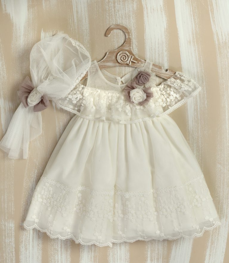 Βαπτιστικό φορεματάκι για κορίτσι Φ-470, Lollipop