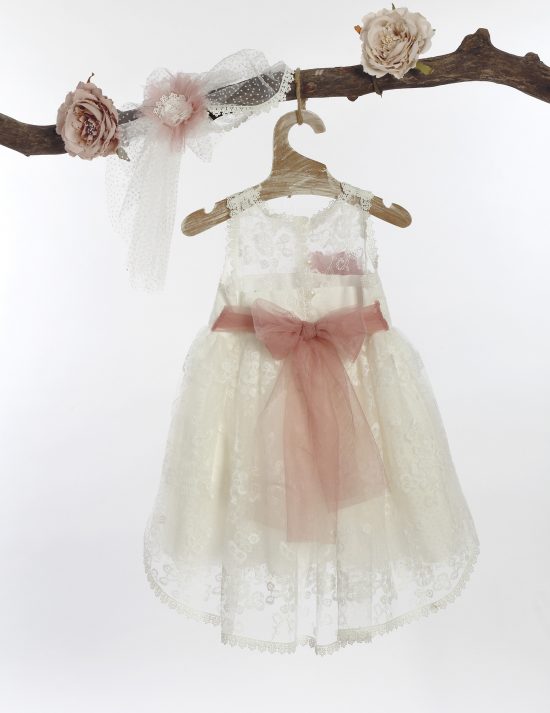 Βαπτιστικό φορεματάκι για κορίτσι Λευκό Φ-586, Lollipop