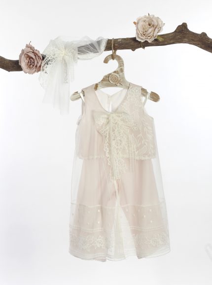 Βαπτιστικό σετ ρούχων για κορίτσι Ροζ Φ-595, Lollipop