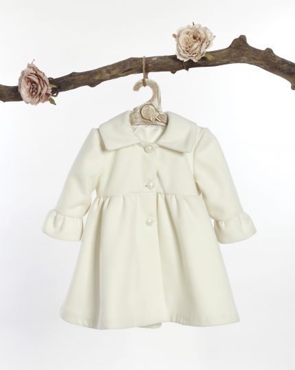 Βαπτιστικό παλτό για κορίτσι Λευκό ΠΑ-160, Lollipop