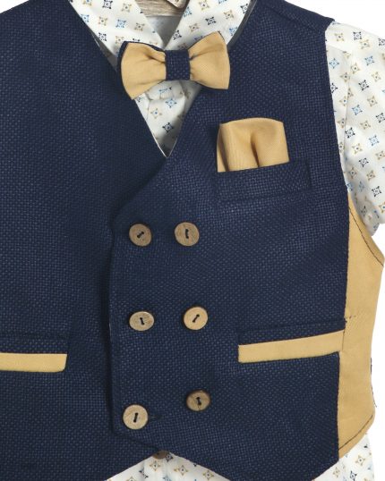 Βαπτιστικό κοστουμάκι για αγόρι Μπλε Κ-689, Lollipop