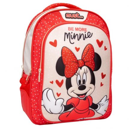 Σχολική Τσάντα Πλάτης Δημοτικού Disney Minnie Mouse Be More Minnie 3 Θήκες (32x18x43εκ) Must 5205698541230