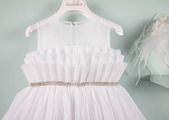 Βαπτιστικό φορεματάκι για κορίτσι Crystal 9502, Bambolino