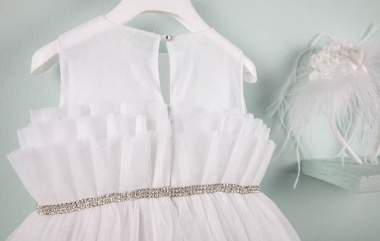 Βαπτιστικό φορεματάκι για κορίτσι Crystal 9502, Bambolino
