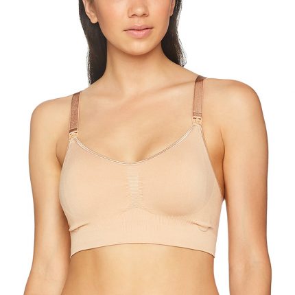 Σουτιέν Θηλασμού χωρίς Ραφές / Seamless Nursing Bra Μπεζ - Carriwell