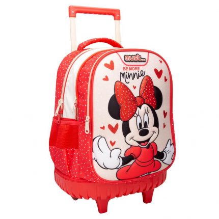 Σχολική Τσάντα Τρόλεϊ Δημοτικού Disney Minnie Mouse Be More Minnie 3 Θήκες (34x20x45εκ) Must 5205698551116