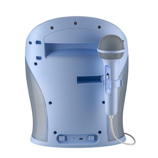 Disney Frozen Bluetooth MP3 Boombox Karaoke & Ασύρματο Μικρόφωνο με Ενσωματωμένη Μουσική, Φωτισμό, Sound Effects (Γαλάζιο-Γκρι) 3+ - eKids