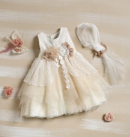 Βαπτιστικό φορεματάκι για κορίτσι Φ-326, Lollipop