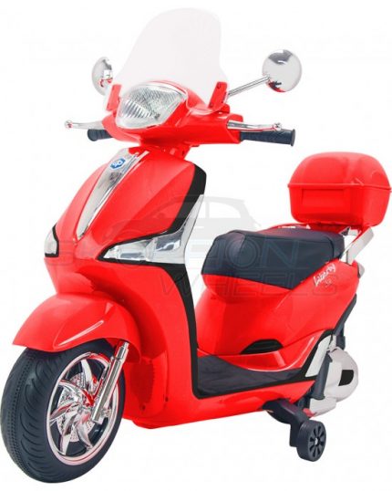 Ηλεκτροκίνητη Μηχανή 12V Skorpion Piaggio Liberty Original Κόκκινη - 52450961, Skorpion Wheels