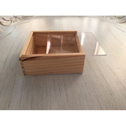 Ξύλινο Κουτί με Plexiglass Καπάκι | Β56