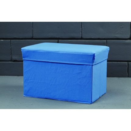 Κουτί - Σκαμπώ Βάπτισης Πτυσσόμενο Σιέλ (45x30x30cm) - MDF